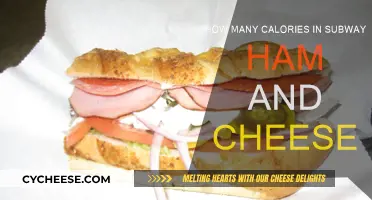 Calorie Count for Subway's Ham and Cheese Sandwich