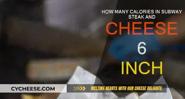 Subway Steak & Cheese: Calorie Count for 6-inch Sub
