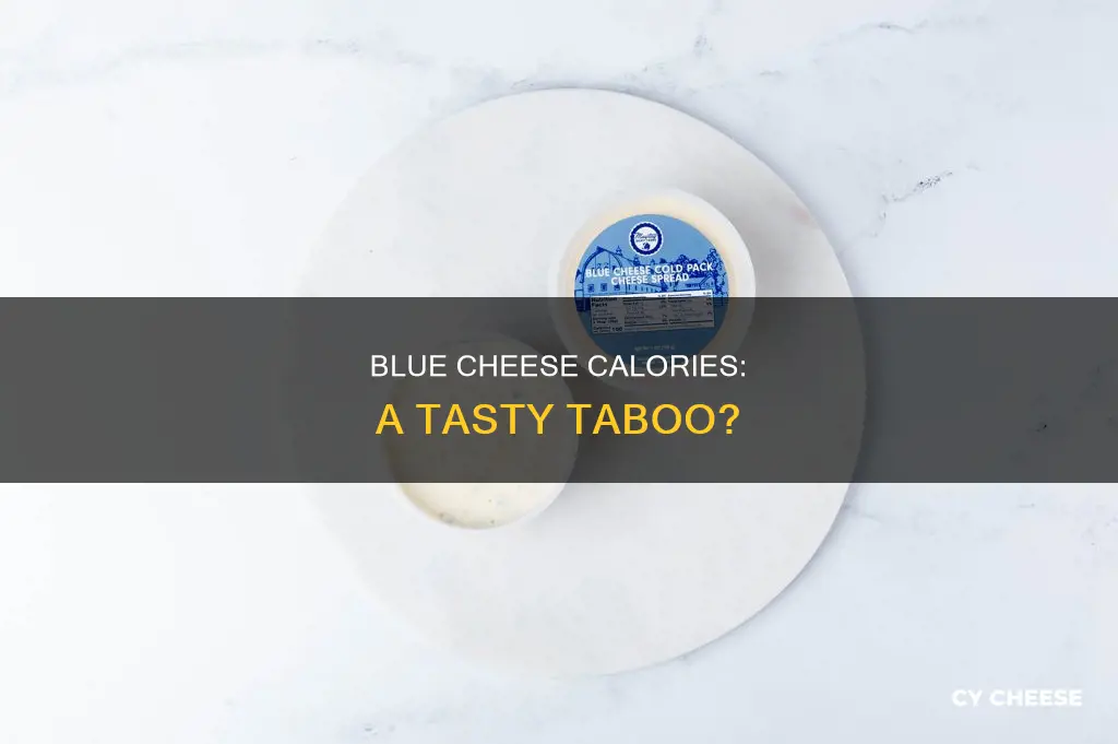 how many calories in tablespoon of blue cheese
