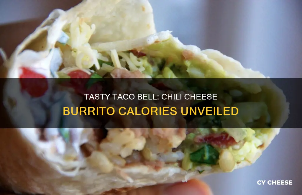 how many calories in taco bell chili cheese burrito