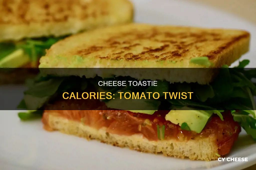 how many calories in toasted cheese and tomato sandwich