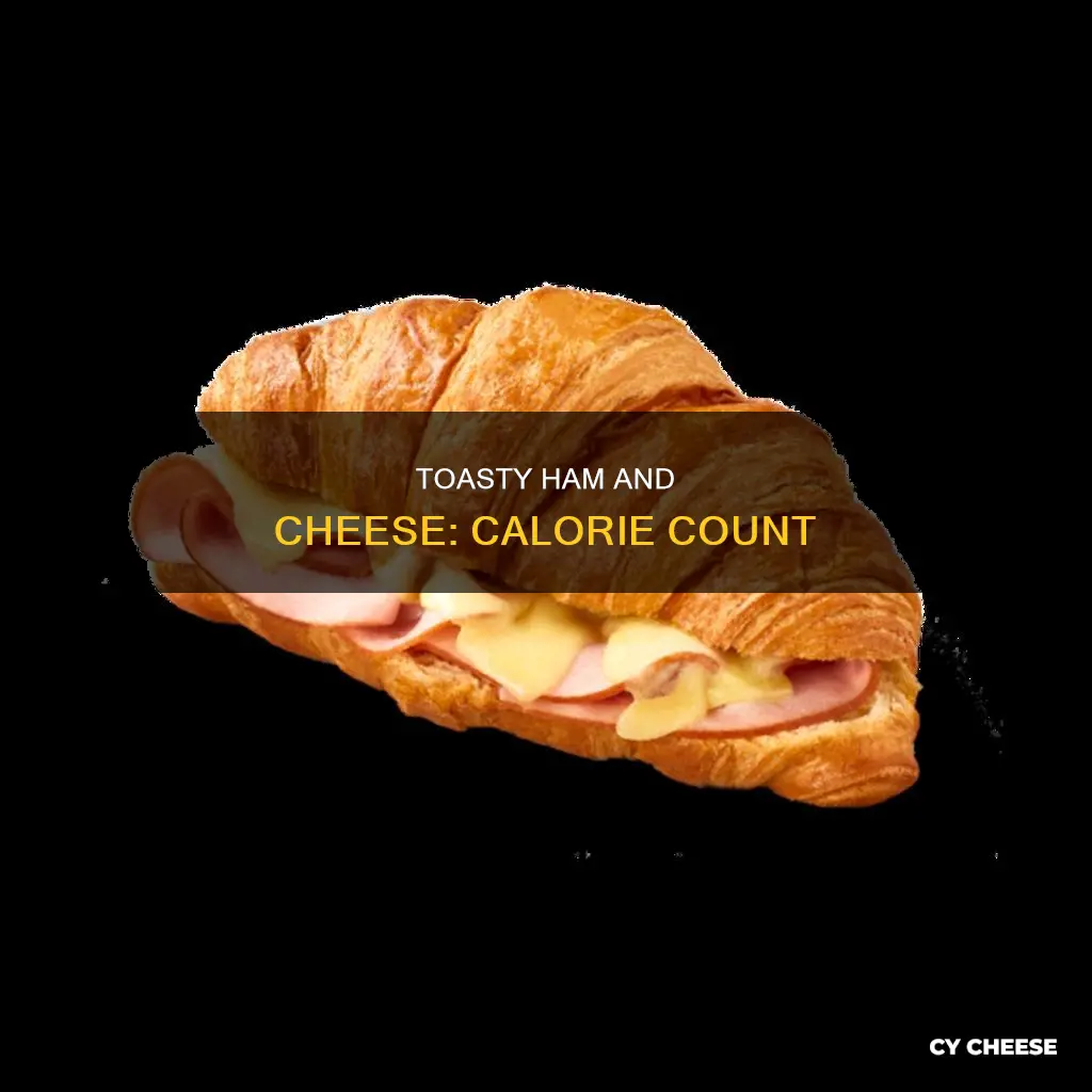 how many calories in toasted ham and cheese sandwich
