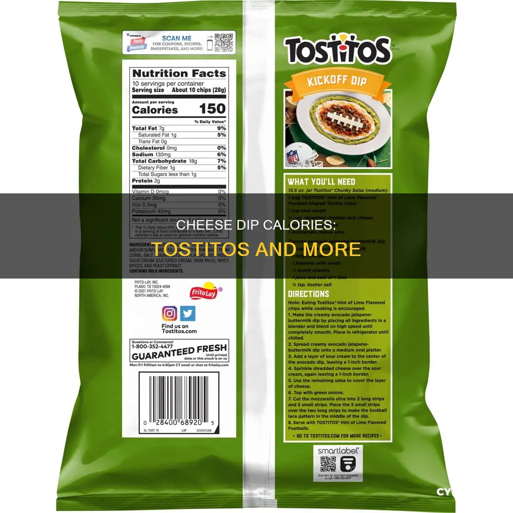 how many calories in tostitos cheese