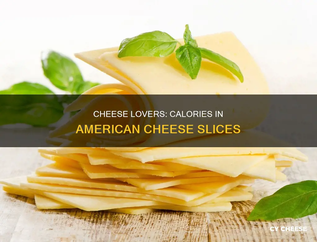 how many calories in two slices of american cheese