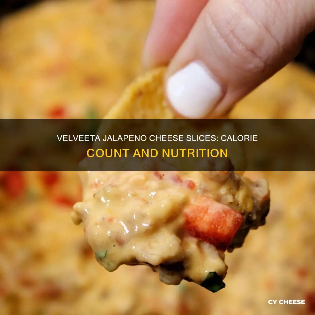 how many calories in velveeta jalapeno cheese slices