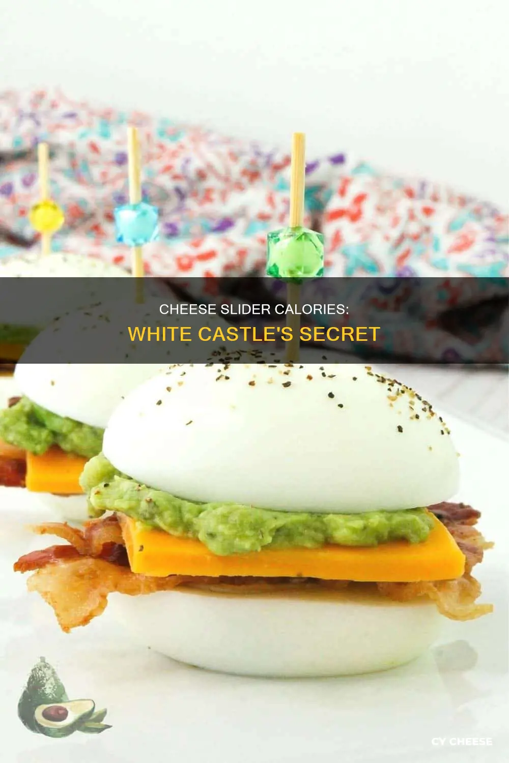 how many calories in white castle cheese slider