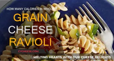 Cheese Ravioli: Calories in Whole Grain Serving
