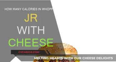 Whopper Jr With Cheese: Calorie Count and Nutrition Facts