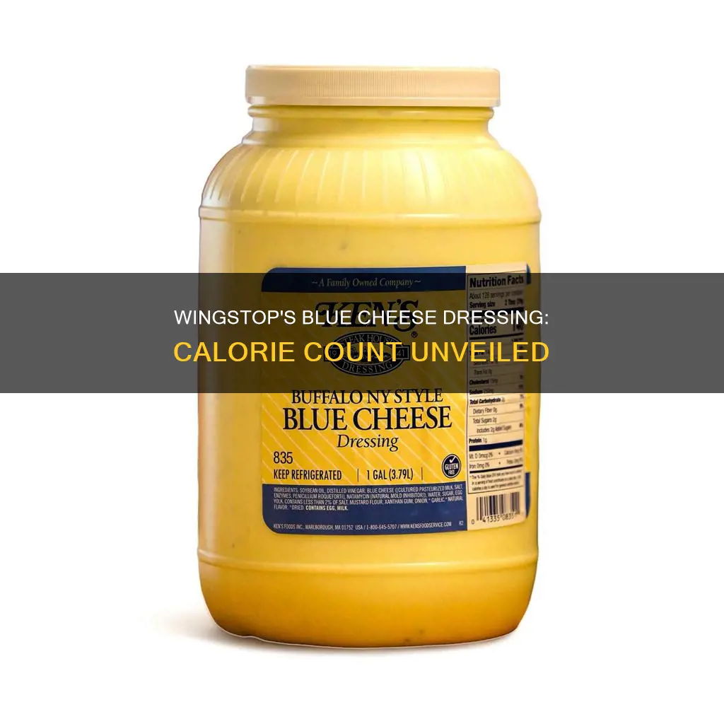 how many calories in wingstop blue cheese dressing