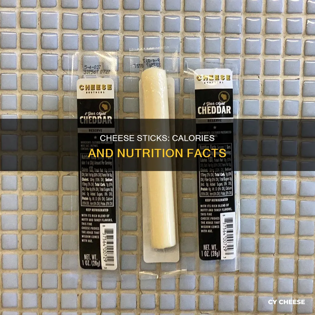 how many calories is 1 cheese stick