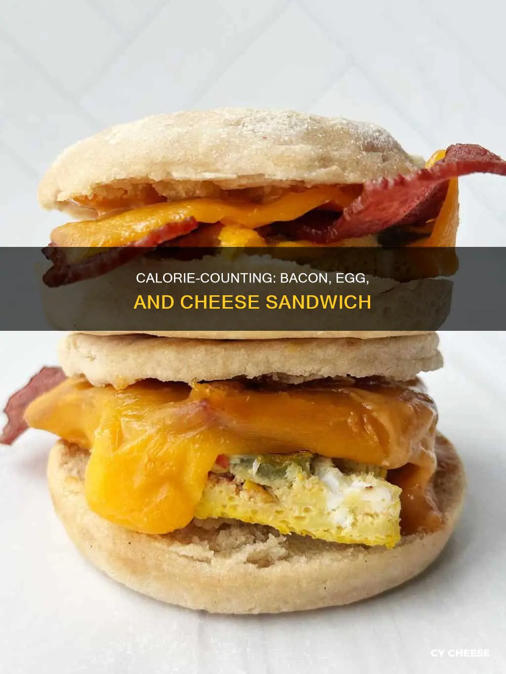 how many calories is a bacon egg and cheese sandwich