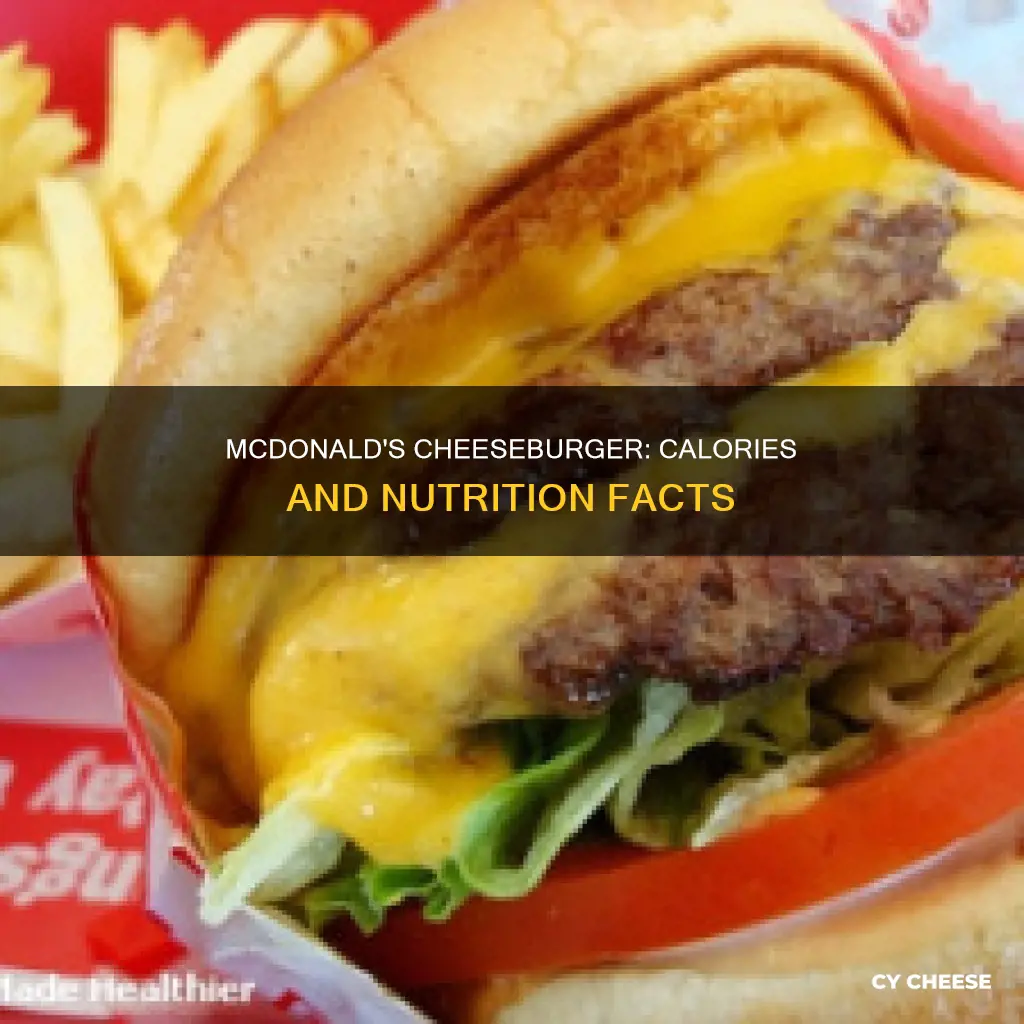 how many calories is a cheese burger from mcdonalds