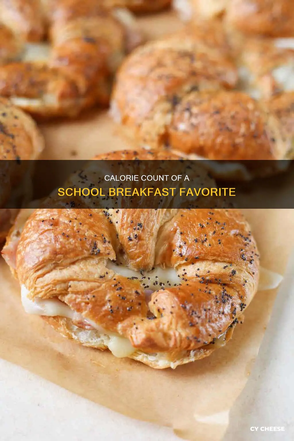 how many calories is a egg and cheese school croissant