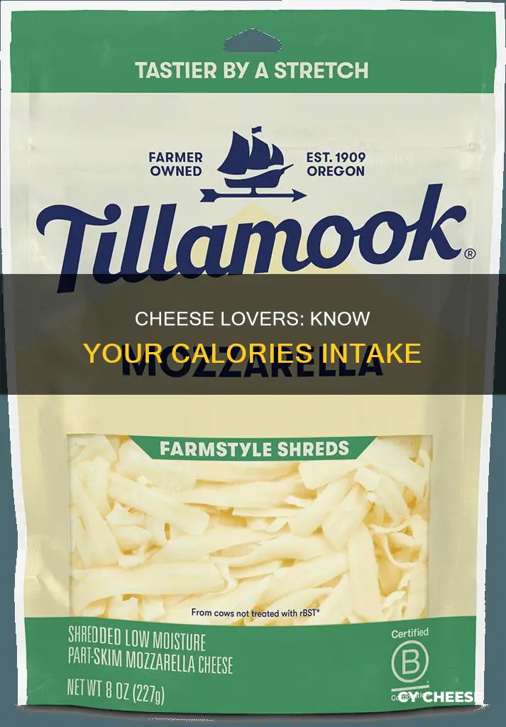 how many calories is a handful of shredded cheese