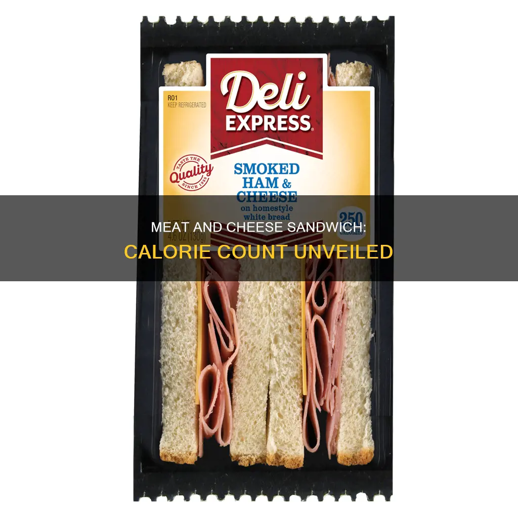 how many calories is a normal meat and cheese sandwich