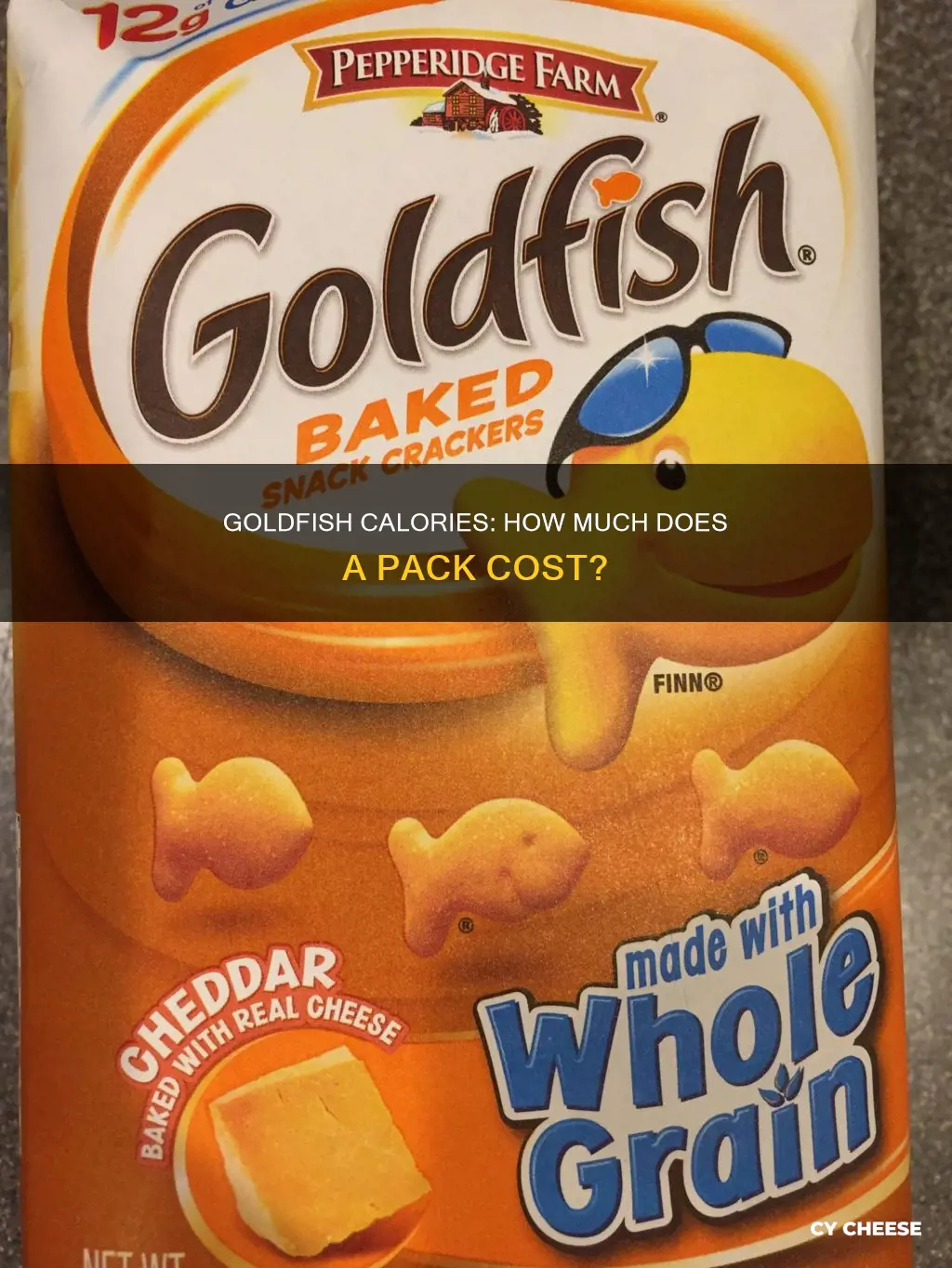 how many calories is a pack of cheese goldfish
