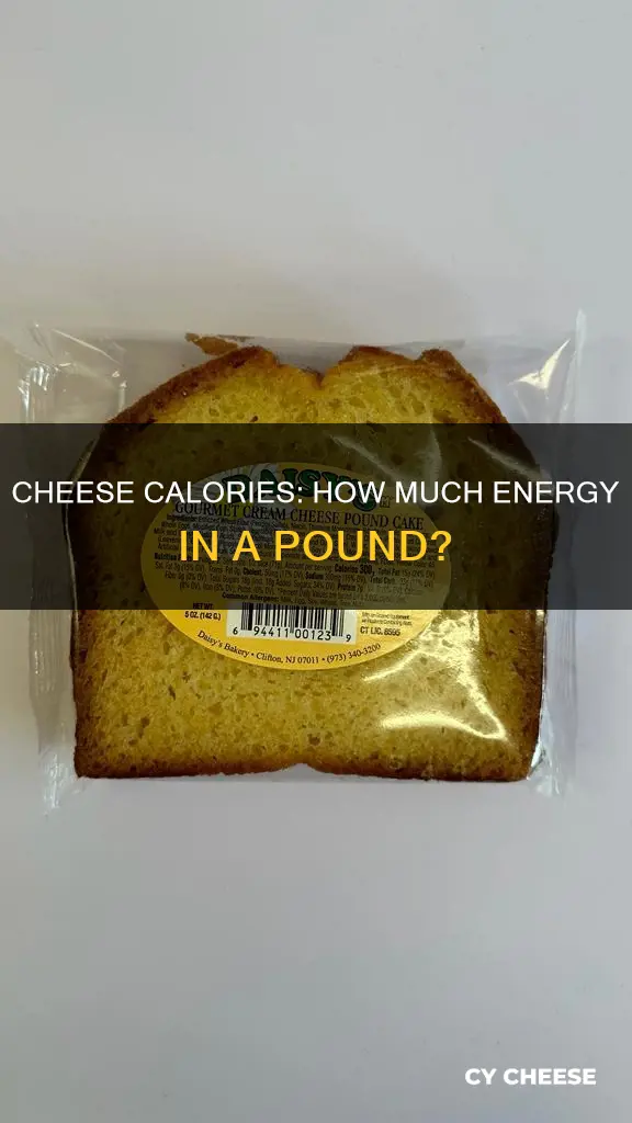 how many calories is a pound of cheese