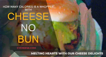 Whopper With Cheese, No Bun: Calorie Count