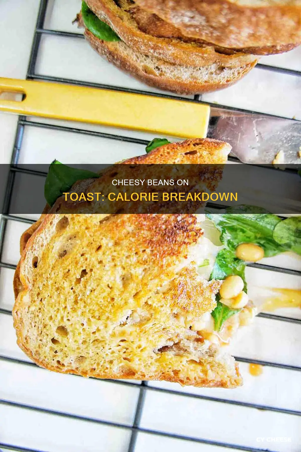 how many calories is beans on toast with cheese