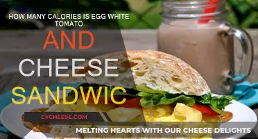 Healthy Breakfast: Egg White, Tomato, Cheese Sandwich Calories