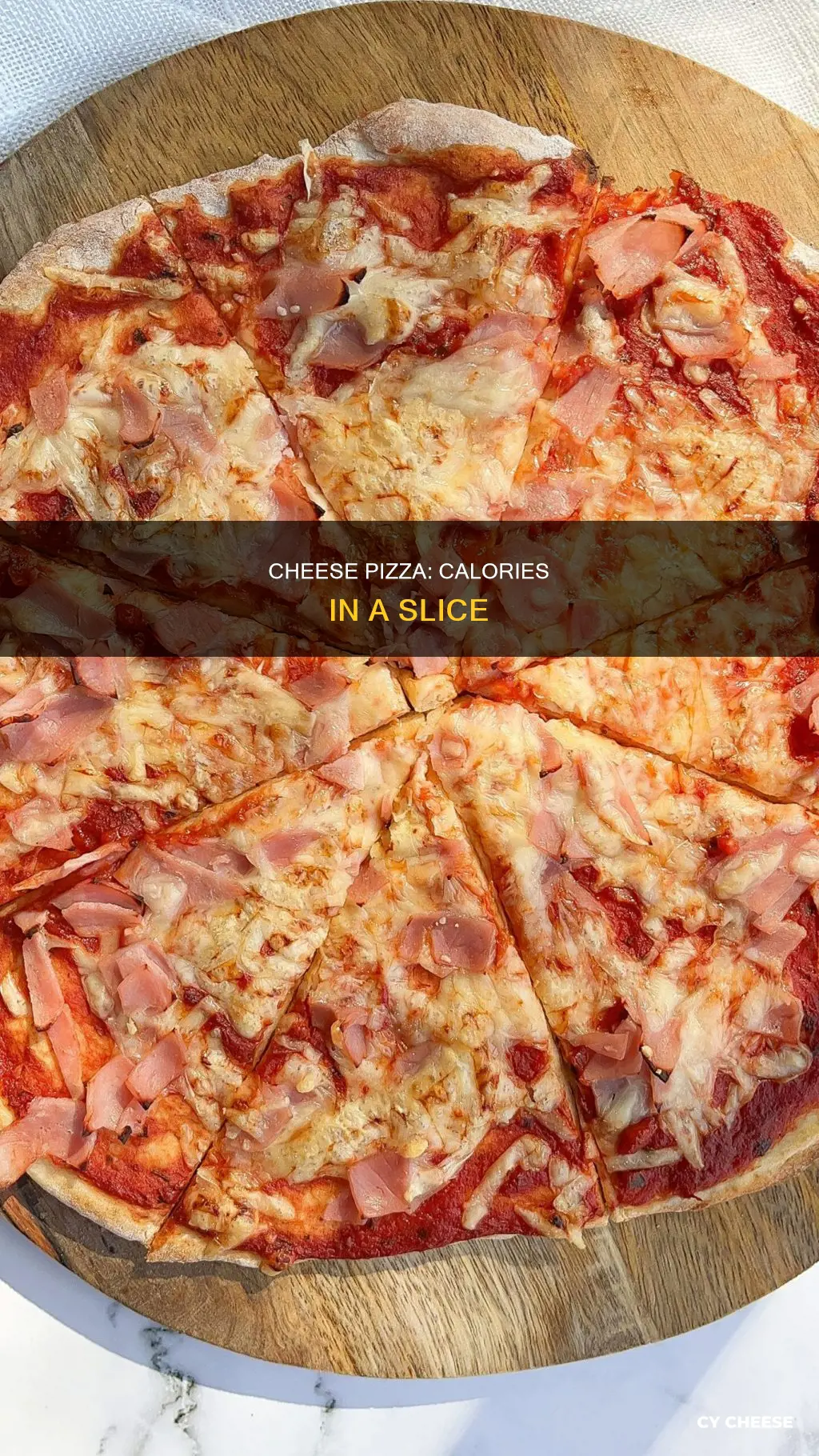 how many calories is in a slice of cheese pizzacalculator