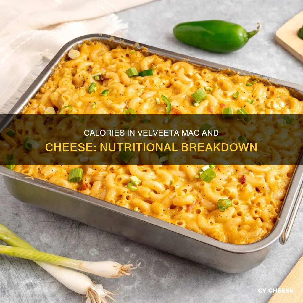 how many calories is in velveeta macaroni and cheese