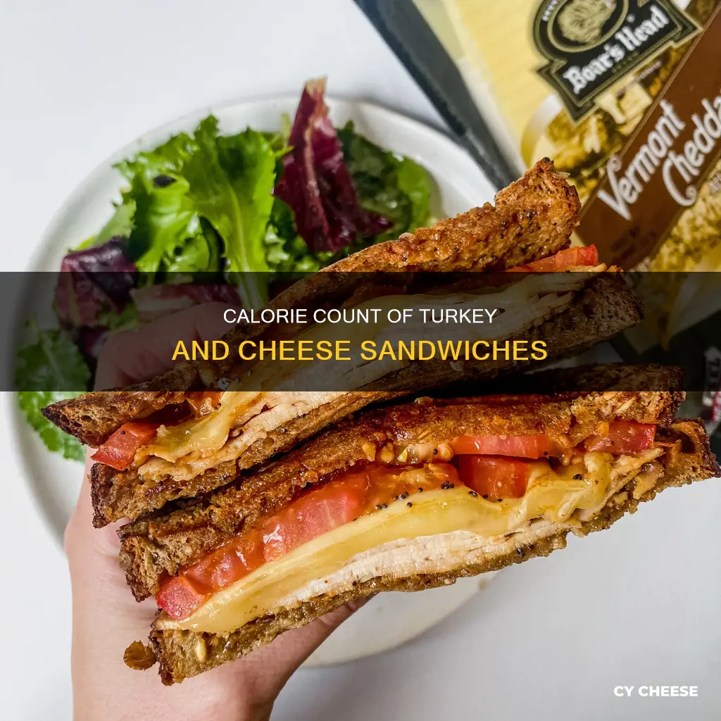how many calories is turkey sandwhich with cheese