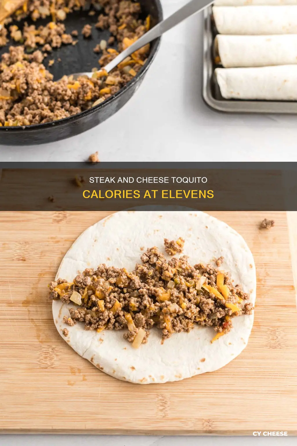 how many calories steak and cheese toquito u eleven