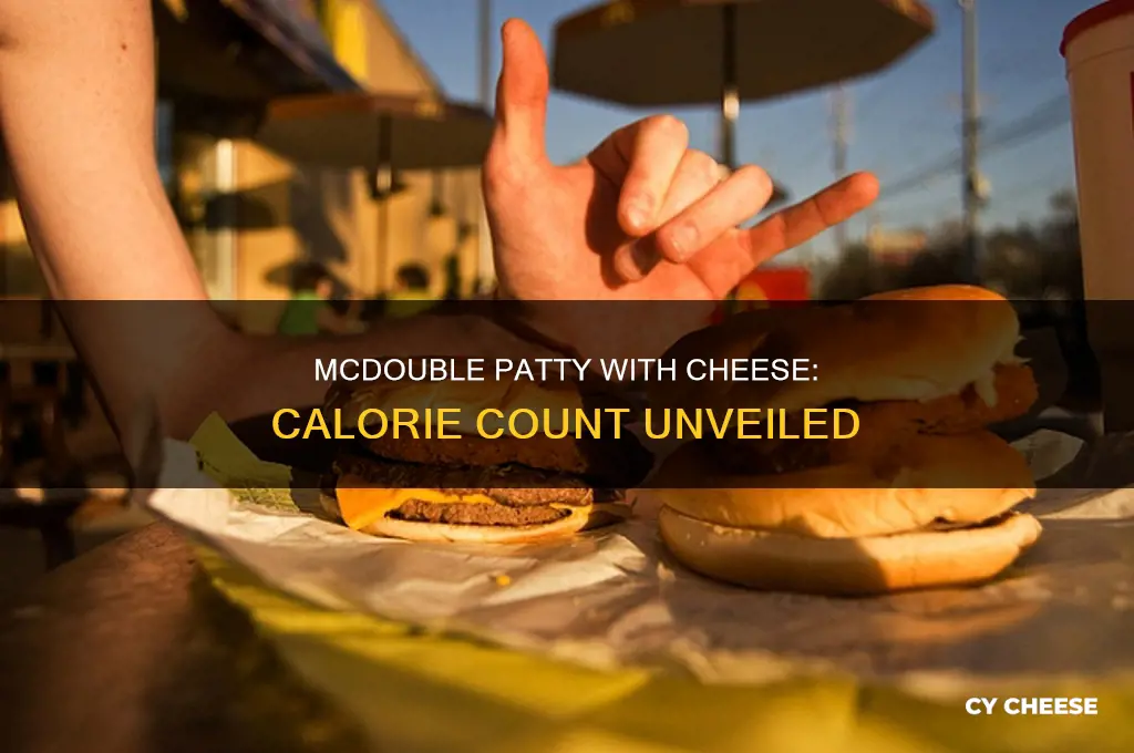 how many caloriesis mcdouble just the patty with cheese