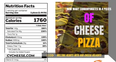 Cheese Pizza Carb Count: 4 Slices, 40g Carbs