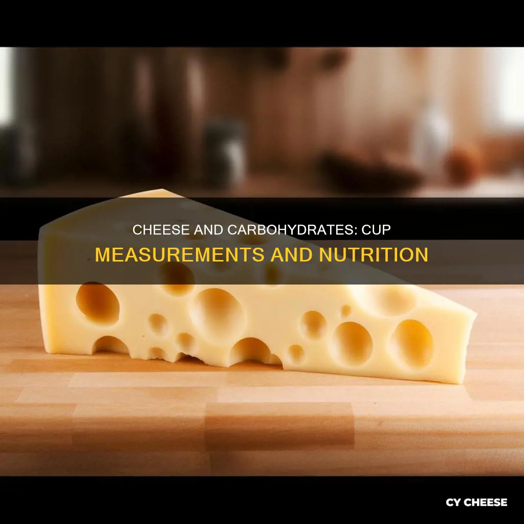 how many carbohydrates in a cup of cheese