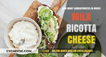 Carbohydrate Content in Whole Milk Ricotta Cheese: A Nutritional Breakdown