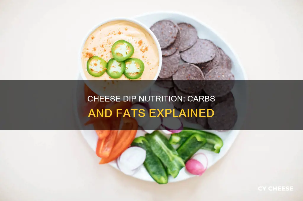 how many carbs & fats in 2t cheese dip