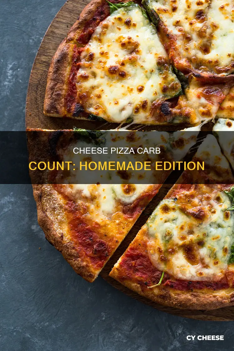 how many carbs are in a homemade cheese pizza