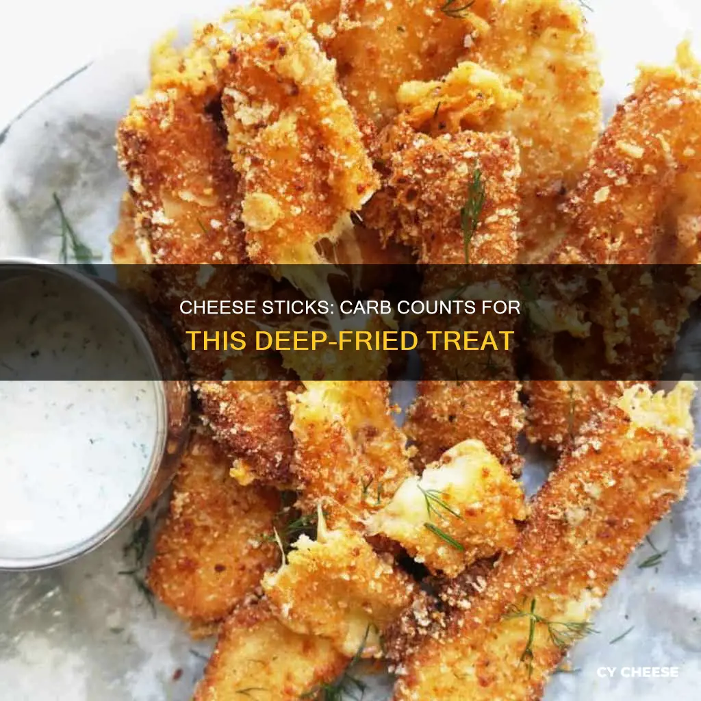 how many carbs are in deep fried cheese sticks