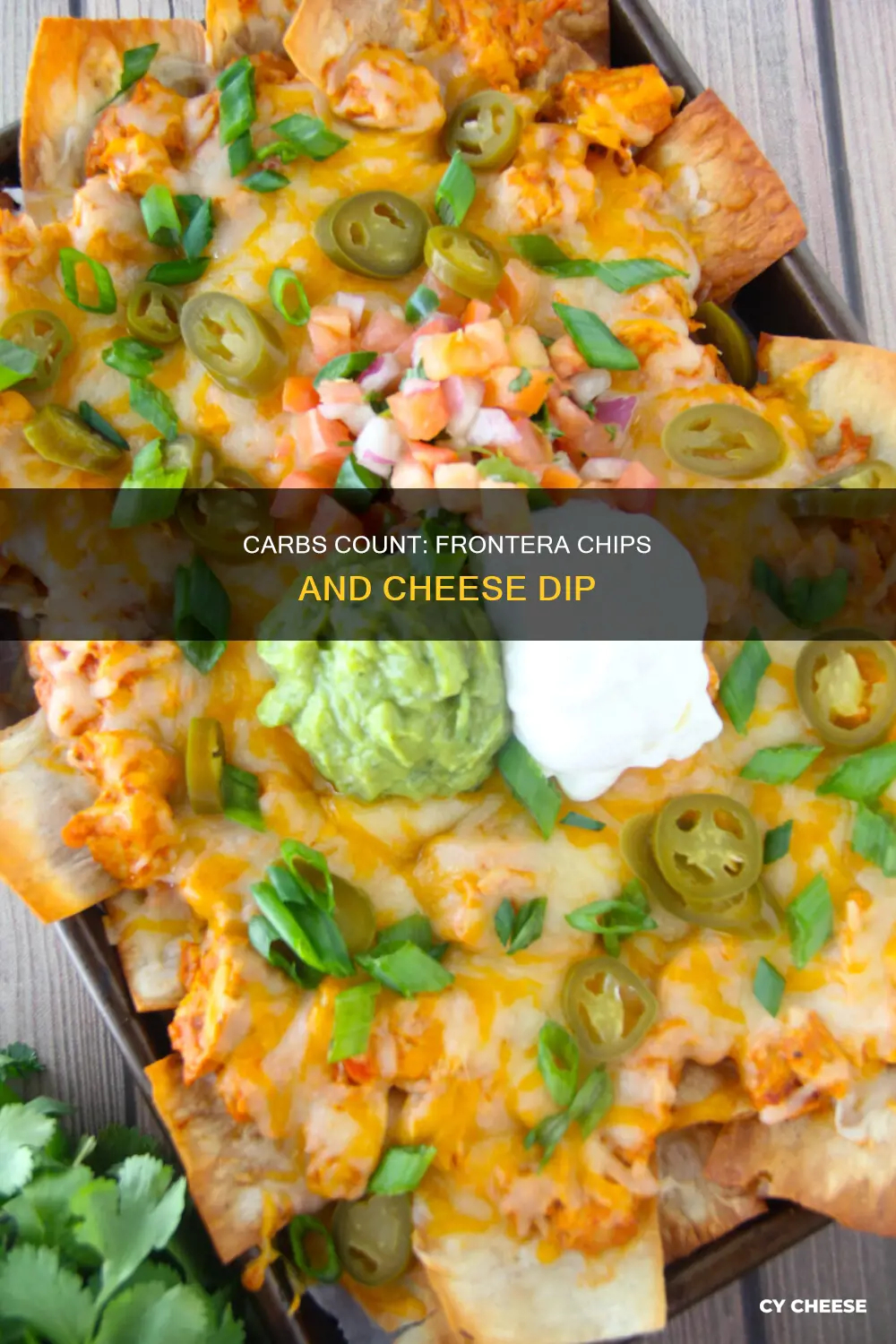 how many carbs are in frontera chips and cheese dip
