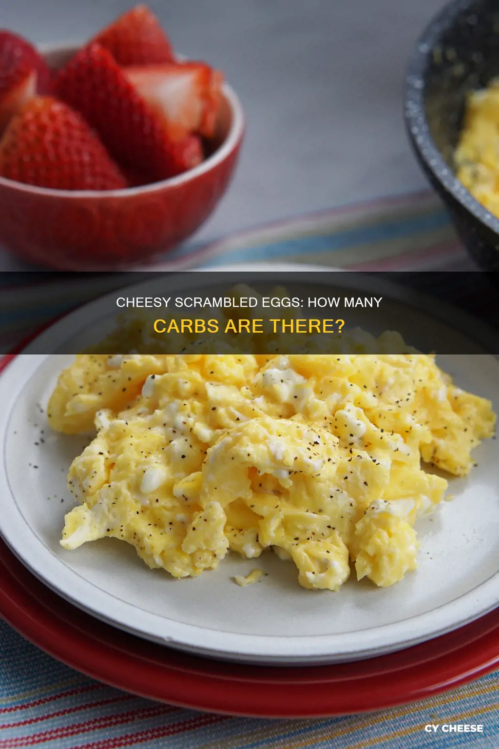 how many carbs are in scrambled eggs with cheese