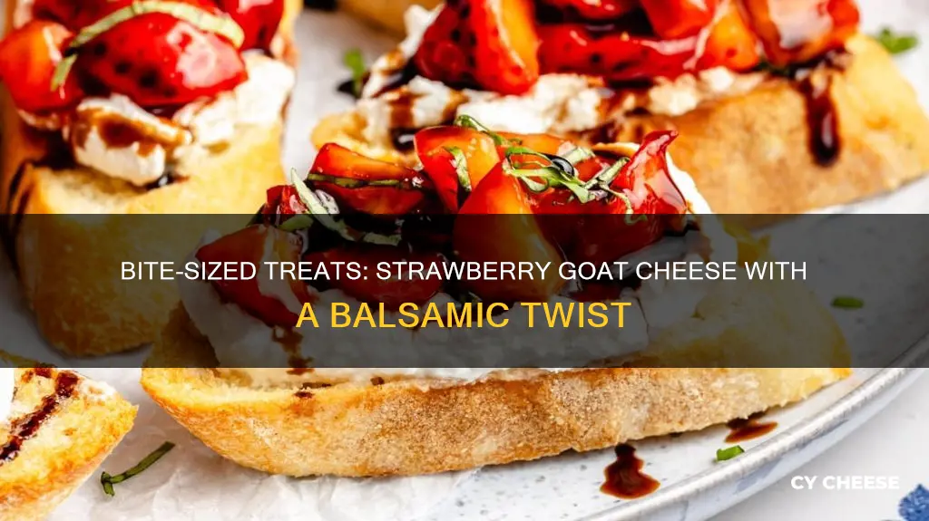 how many carbs are in strawberry goat cheese balsmic bites