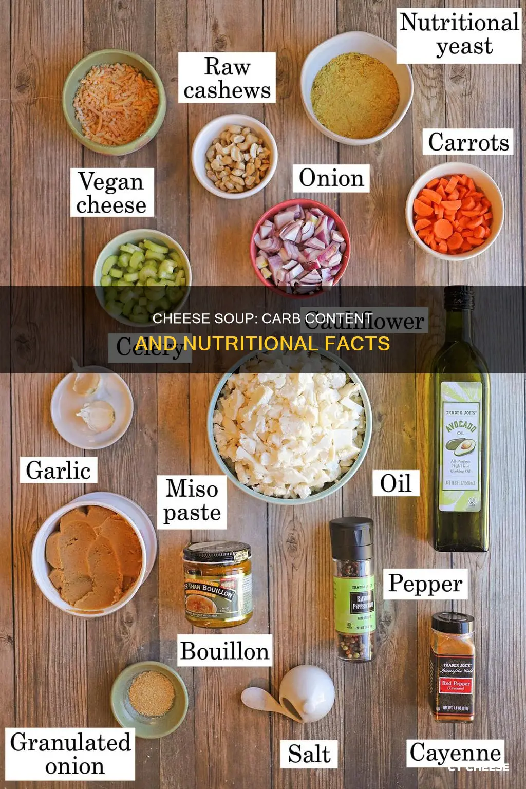 how many carbs cheese soup