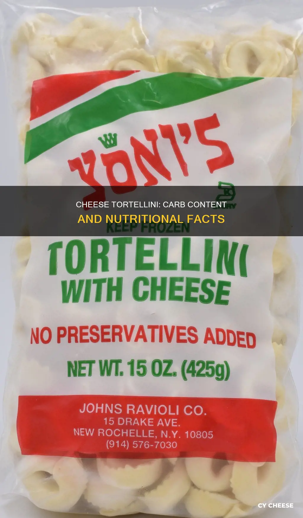 how many carbs does cheese tortellini