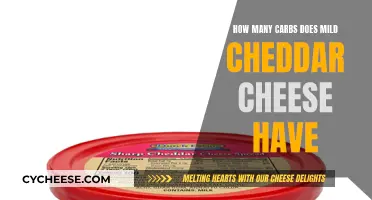 Mild Cheddar Cheese: Carb Counts and Nutrition Facts