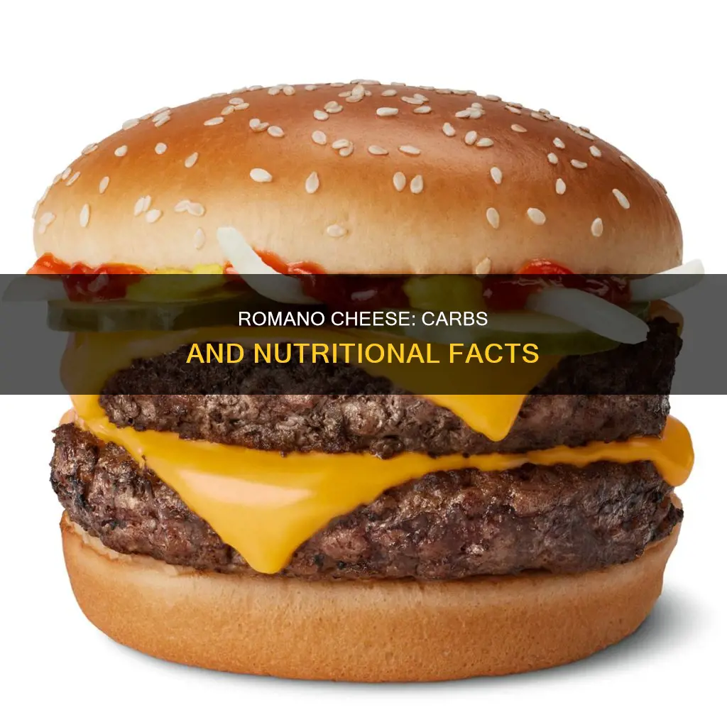 how many carbs in 1 4 cup romano cheese