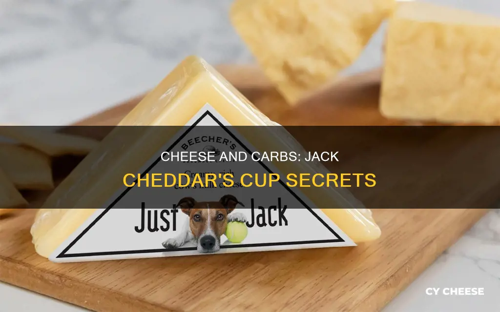 how many carbs in 1 cup of jack cheddar cheese