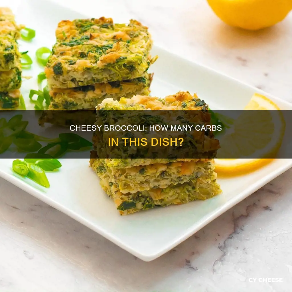 how many carbs in 3 cups of broccoli with cheese