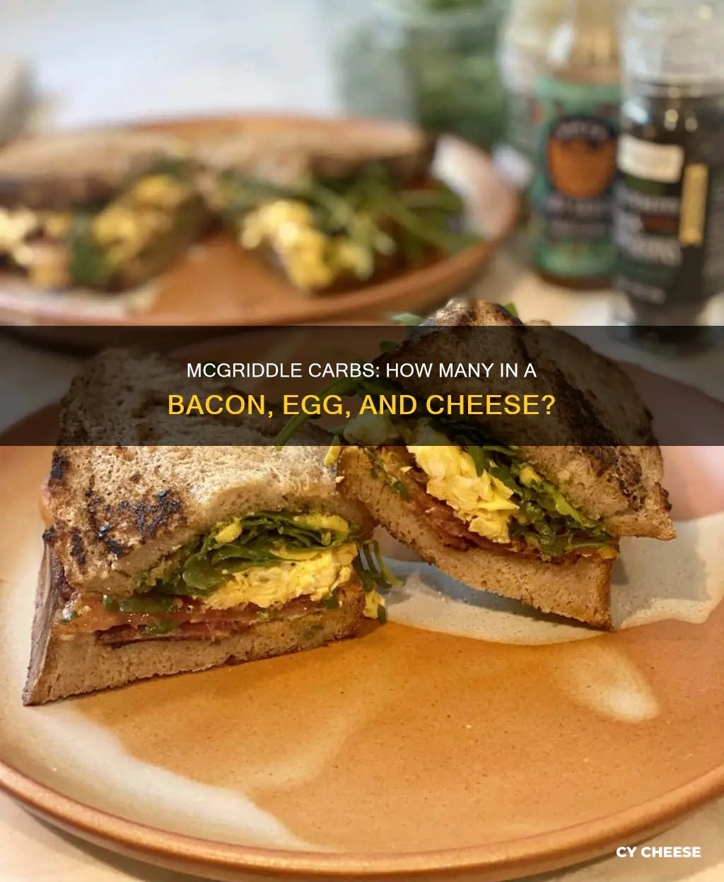 how many carbs in a bacon egg and cheese mcgriddle