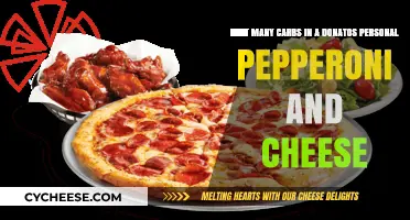 Donatos Personal Pepperoni and Cheese: Carb Count and Nutrition