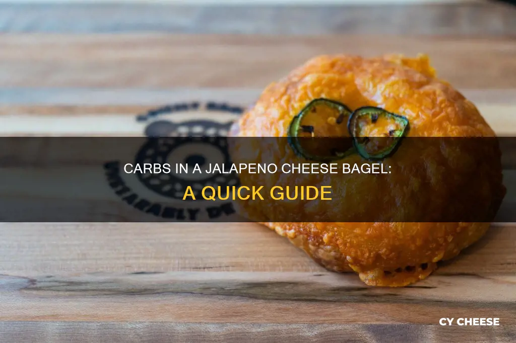 how many carbs in a jalapeno cheese bagel