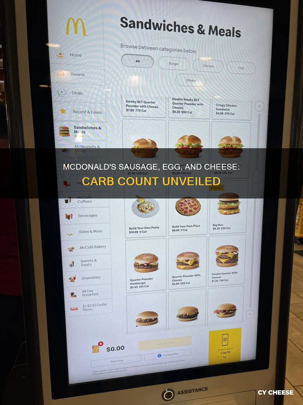 how many carbs in a mcdonald