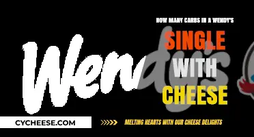 Wendy's Single with Cheese: Carb Count and Nutrition Facts