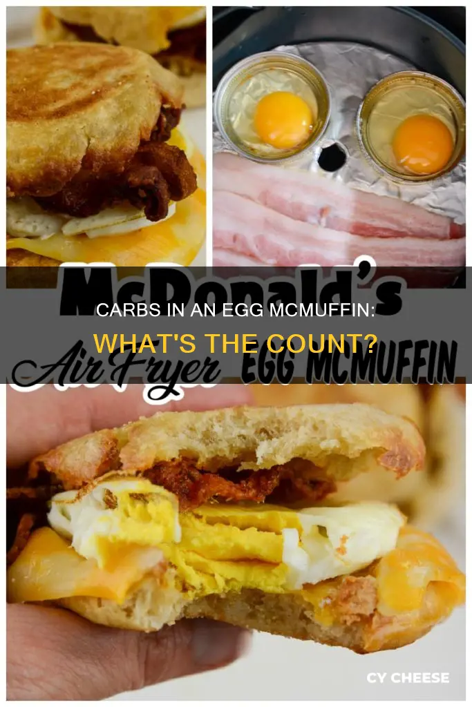 how many carbs in an egg mcmuffin with cheese
